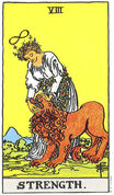 Strength tarot card