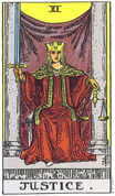 Justice tarot card