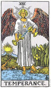 Temperance tarot card