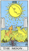 The Moon tarot card